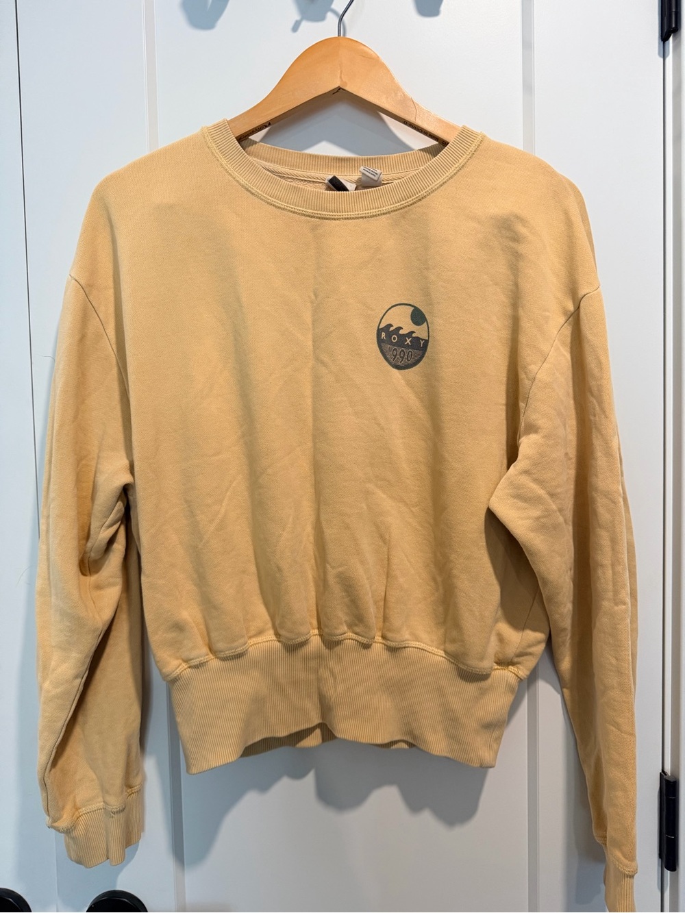 Vintage Roxy 1990 Sweatshirt in Yellow